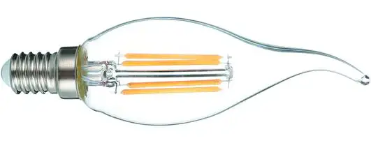 LAMPADE LED VIGOR FILAMENTO COLPOVENTO CALDA E14 4W -480LM 6 PZ