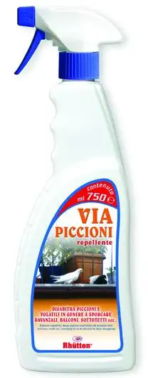 REPELLENTI RHUTTEN SPRAY VIA PICCIONI   750 ML 12 PZ