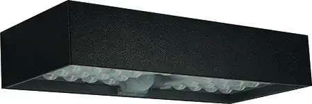 APPLIQUE LED VIGOR SOLARI TEBE NERO 6W-800LM