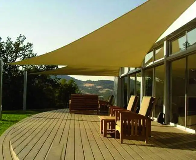 RETE PARASOLE BLINKY EMILY BEIGE TRIANGOLARE  3X3X3 M