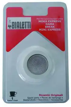 RICAMBIO CAFFETTIERE BIALETTI 3 GUARNIZ.+1 PIASTRA 6 TAZZE