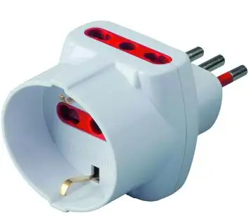 ADATTATORI EMILIA CON LIMITATORE TRIPLO SCHUKO+10/16A SPINA 10A