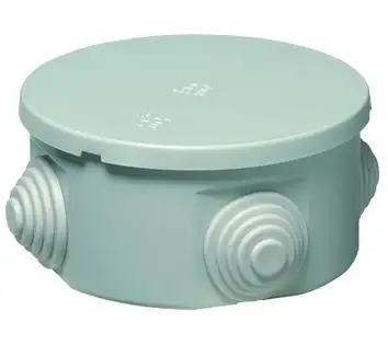 SCATOLE DERIVAZIONE IP44 TONDE A PRESSIONE 80X40 MM 10 PZ