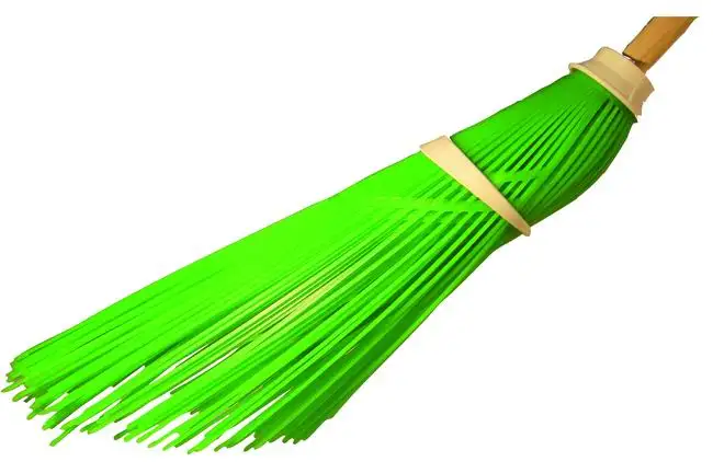 SCOPE PLASTICA S/MANICO FILI VERDI INCLINATI ATT.DIA.25 12 PZ