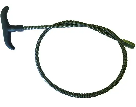 ASTE PER SCOVOLI FILETTO 12MA FERRO MOLLA-FLEXI H. 100 CM