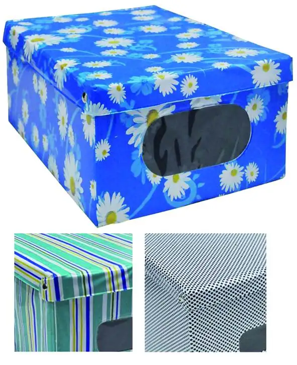 SCATOLE GUARDAROBA VIGOR PVC COLORI FANTASIA 40X50X25H 12 PZ