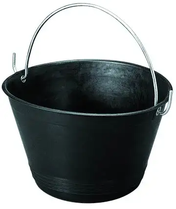 SECCHIE P/MURATORE PLASTICA PESANTI D.36 NERE 10 PZ