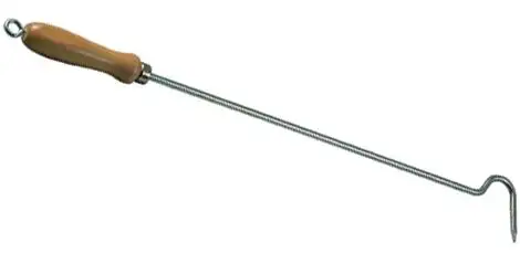 ATTIZZATORE P/FUOCO ZINCATI MANICO LEGNO ART.134 43 CM