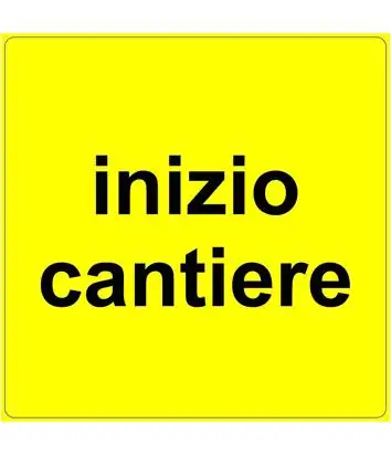 SEGNALE STRADALE TEMPORANEO INIZIO CANTIERE FIG. 455