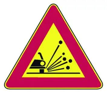 SEGNALE STRADALE TEMPORANEO MATERIALE INSTABILE FIG. 390