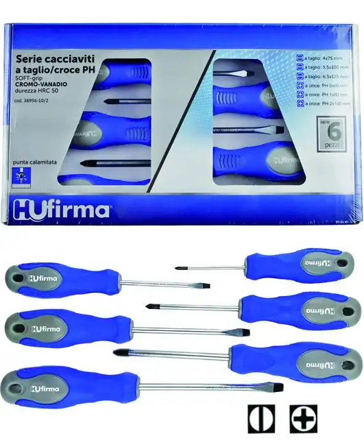 SERIE CACCIAVITI HU-FIRMA CRV TAGLIO/CROCE-PH PEZZI 6