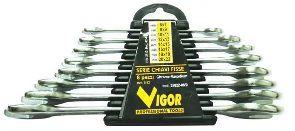 SERIE CHIAVI FISSE VIGOR CRV-DIN3110 SUPPORTO PEZZI 8