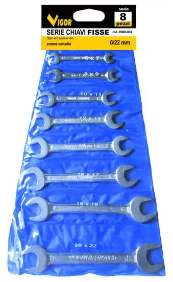 SERIE CHIAVI FISSE VIGOR CRV 6/22 MM PEZZI 8