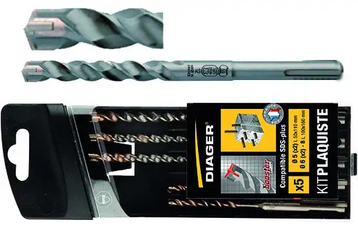 SERIE PUNTE SDS-PLUS DIAGER ART.115C BOOSTER  5 PEZZI