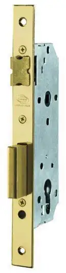 SERRATURA CORBIN DA INFILARE FRONTALE OTTONATO   60 MM