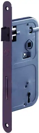 SERRATURA PATENT GRANDI BORDI TONDI BRONZATO  8X40 MM