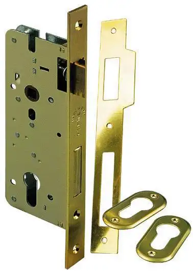 SERRATURA WELKA INFILARE Q8 015 OTTONATA   40 MM