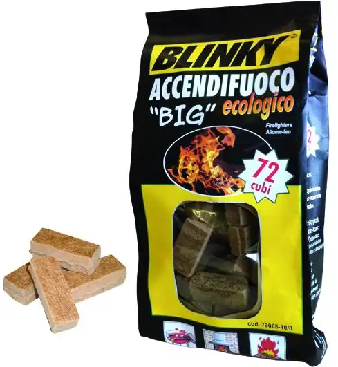 ACCENDIFUOCO BLINKY ECOLOGICO BIG SACCHETTO PZ.72 12 CF