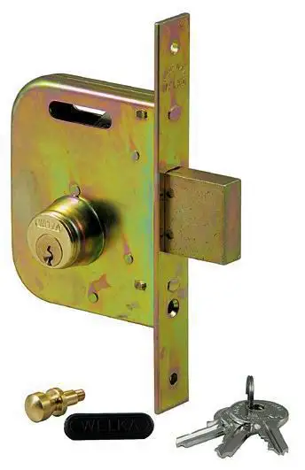SERRATURA WELKA PER CANCELLETTI 065 CATENACCIO 30 MM   45 MM