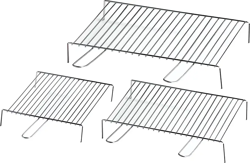 GRIGLIA GRATICOLA ACCIAIO CROMATO CM.60X40 OMPAGRILL