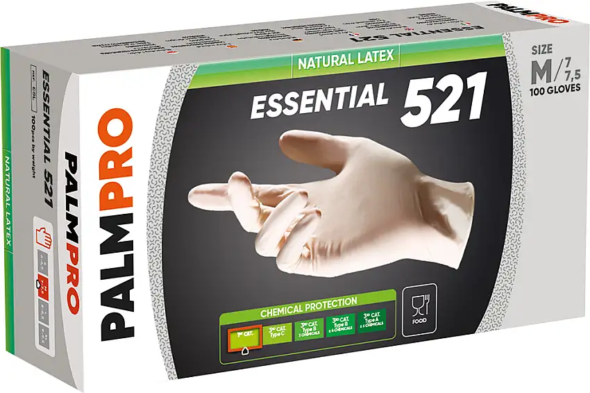 GUANTI MONOUSO LATEXP.521 8-8,5 L