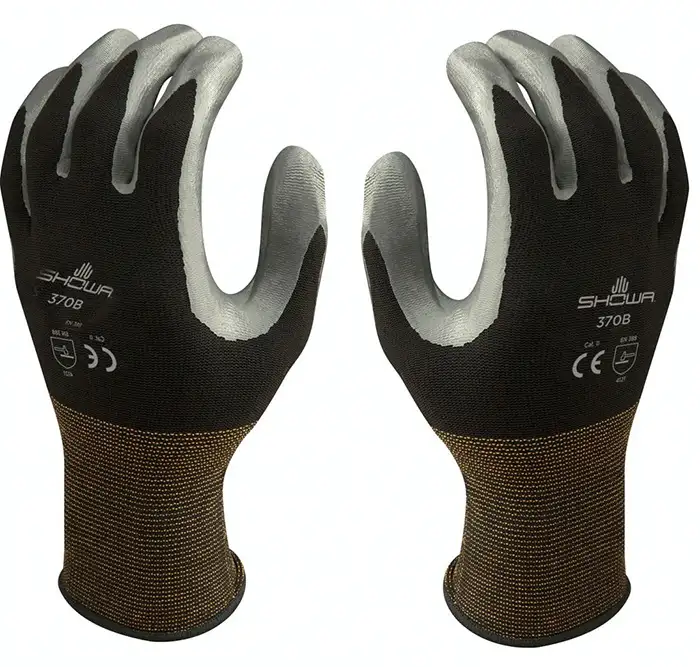 GUANTI SHOWA 370/ 6 S NERO PAIA 10