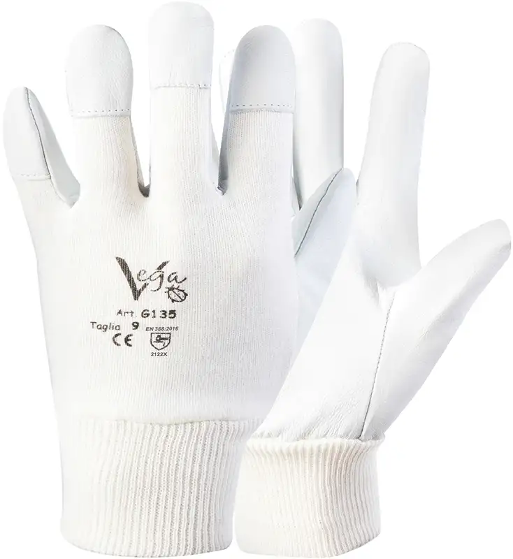 GUANTI VEGA G135 PELLE/COT. 8 PAIA 10