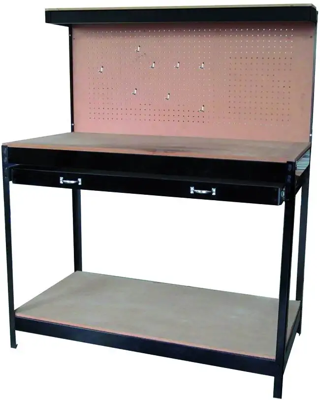 BANCO LAVORO ACCIAIO VIGOR VBL-1 C/CASSETTO 120X60X150
