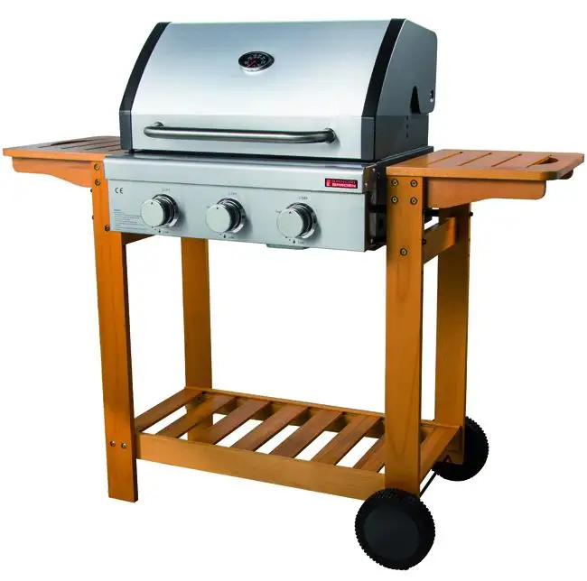 BARBECUE SANDRI GAS AUSTRALIA 3 FUOCHI WOOD  10,8 KW