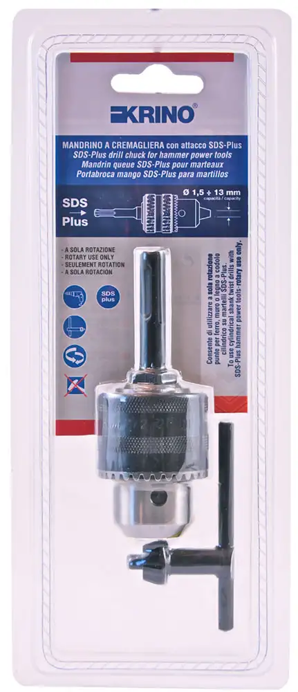 MANDRINO CREMAGLIERA 13 C/AD.SDS-PLUS KRINO