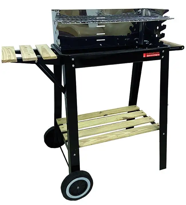 BARBECUE SANDRIGARDEN SG 51-24 C/RUOTE  51X24 CM