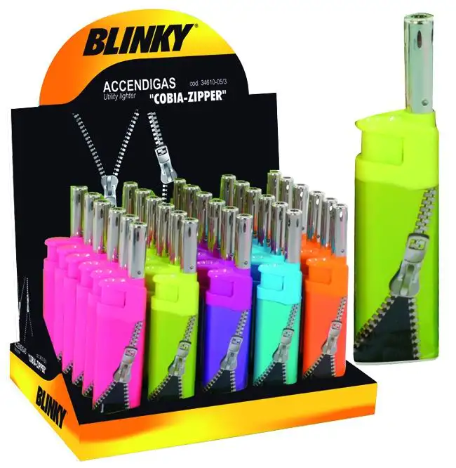 ACCENDIGAS BLINKY COBIA ZIPPER  11  CM 50 PZ
