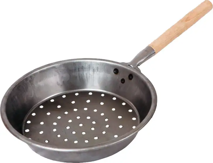 PADELLA PER CASTAGNE D.26MANICO LEGNO