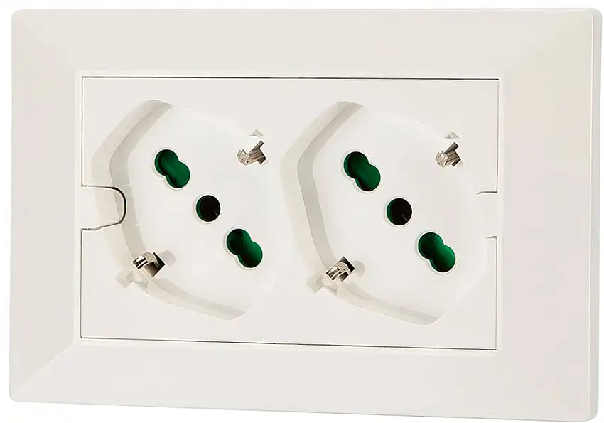 PRESA FME OPERA 2P BIANCO