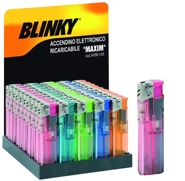 ACCENDINI BLINKY MAXIM TRASPARENTE 50 PZ