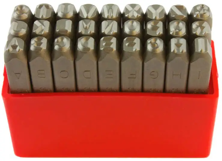 PUNZONI ALFABETO ACCIAIO H. 3 LTI