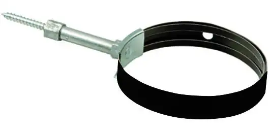 COLLARE P/TUBI STUFA ALLUNGABILI NERI  8-14 CM