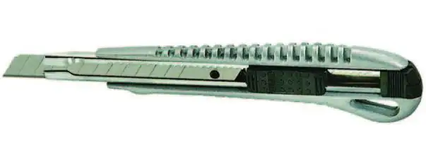 COLTELLI LAMA SPEZZARE VIGOR ALLUMINIO SMALL LAMA 9 MM 12 PZ