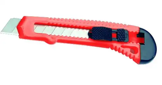 COLTELLI LAMA SPEZZARE VIGOR PLASTICA ROSSA ECO BIG 18 MM 24 PZ