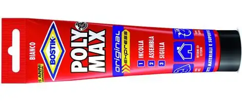 ADESIVI BOSTIK POLY-MAX BIANCO ORIGINAL 165 G TUBO 12 PZ
