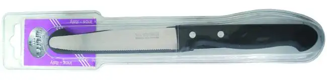 COLTELLO MARIETTI TAVOLA DENTATI P.TONDA 3PZ C/RIVETTI