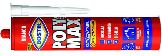 ADESIVI BOSTIK POLY-MAX BIANCO ORIGINAL 425 G CART 12 PZ