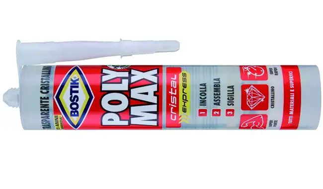 ADESIVI BOSTIK POLY-MAX CRISTAL ORIGINAL 300 G CART 12 PZ
