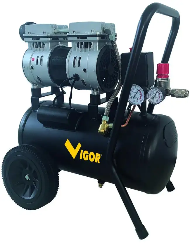 COMPRESSORE VIGOR SILENT 230V VCA-S24 2CIL/DIR 1HP    24 L