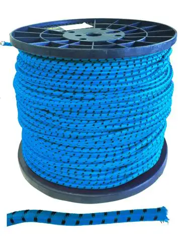 CORDA ELASTICA PER CENTINATURE IN BOBINA BLU    8 MM 100 MT