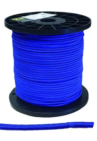 CORDA ELASTICA PER CENTINATURE IN BOBINA BLU    4 MM 100 MT