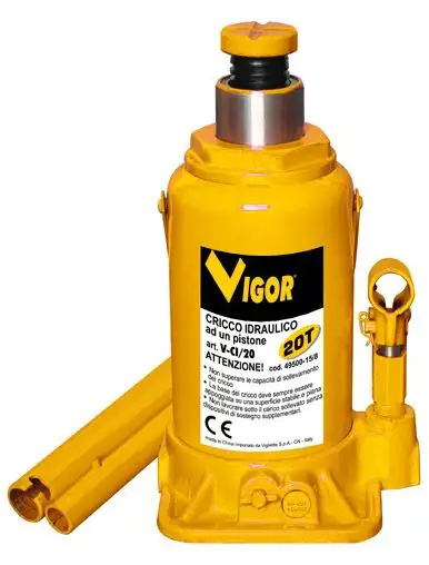 CRICCO IDRAULICO VIGOR A UN PISTONE 20 T