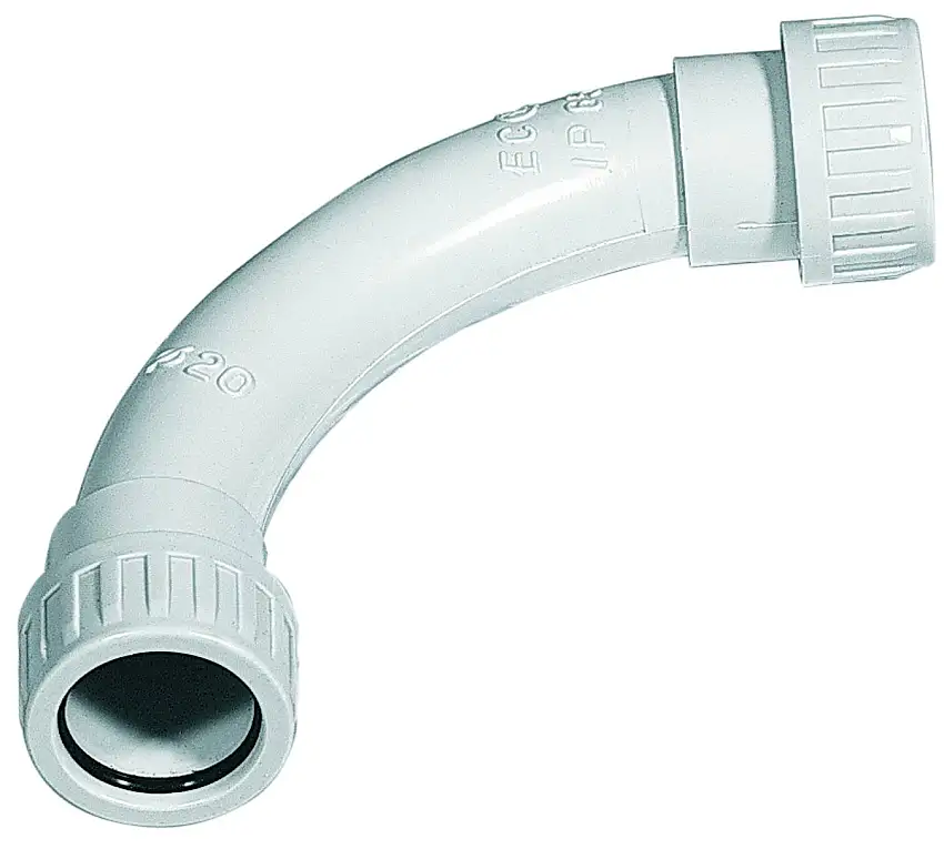 CURVE 90° P/TUBI RIGIDI IP65 TUBO-TUBO DIA. 20 MM 10 PZ