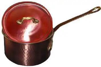 COPERCHIO RAME STAGNATO P/CASSERUOLE-TEGAMI DIA. 16 CM