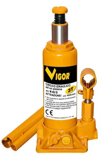 CRICCO IDRAULICO VIGOR A UN PISTONE 3 T